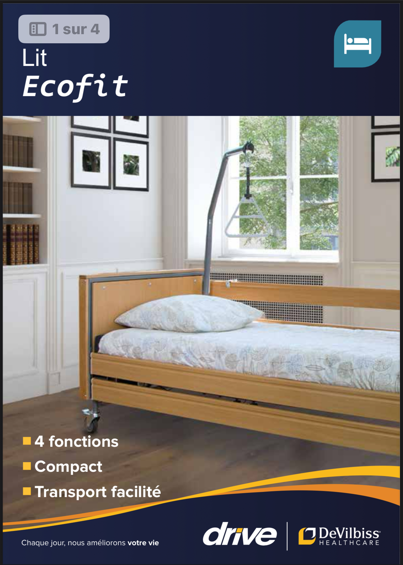 Lit Médicalisé Électrique – Drive DeVilbiss