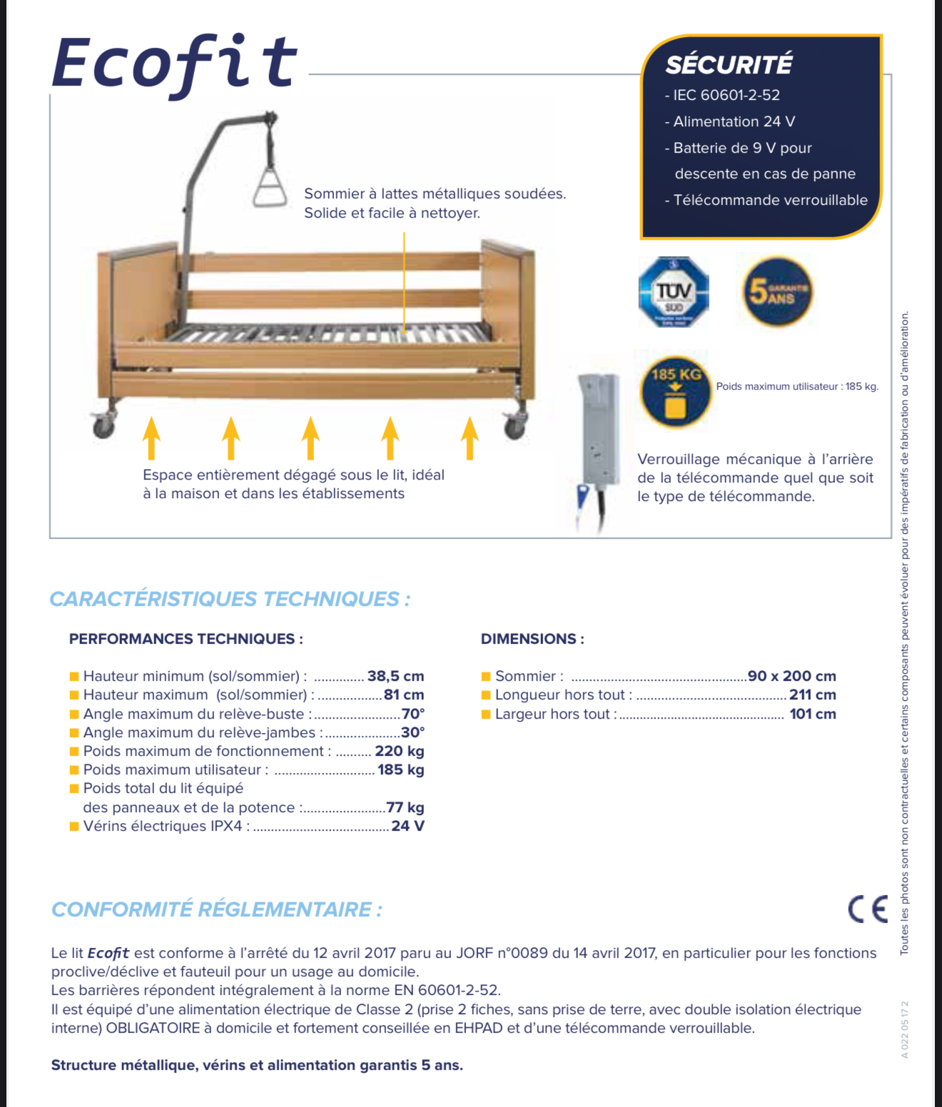 Lit Médicalisé Électrique – Drive DeVilbiss